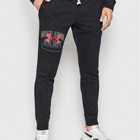 BRAND NEW men under armour rival terry atheletic joggers pants (fitted) size L - Picture 3 of 8